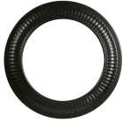 Imperial Single Wall 7 In. 24 ga Black Stove Pipe Collar Image 1
