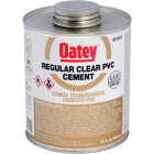 Oatey 32 Oz. Regular Bodied Clear PVC Cement Image 1