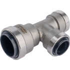 QuickFitting 3/4 In. x 1/2 In. x 1/2 In. Push-to-Connect Stainless Steel Reducing Tee Image 4