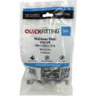QuickFitting 3/4 In. x 1/2 In. x 1/2 In. Push-to-Connect Stainless Steel Reducing Tee Image 3