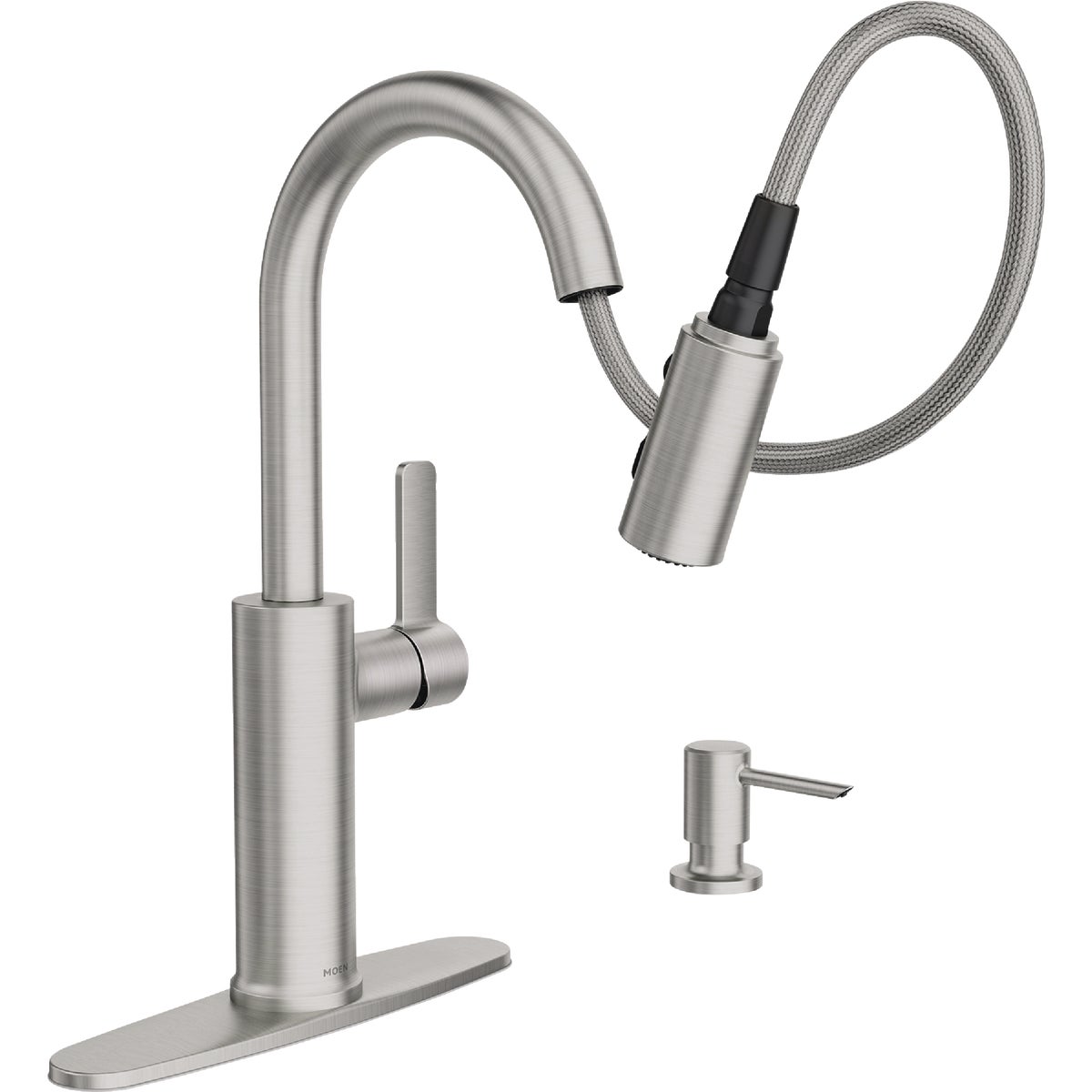 Moen Durani Pulldown Spot Resist Stainless Kitchen Faucet Image 2