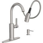 Moen Durani Pulldown Spot Resist Stainless Kitchen Faucet Image 2