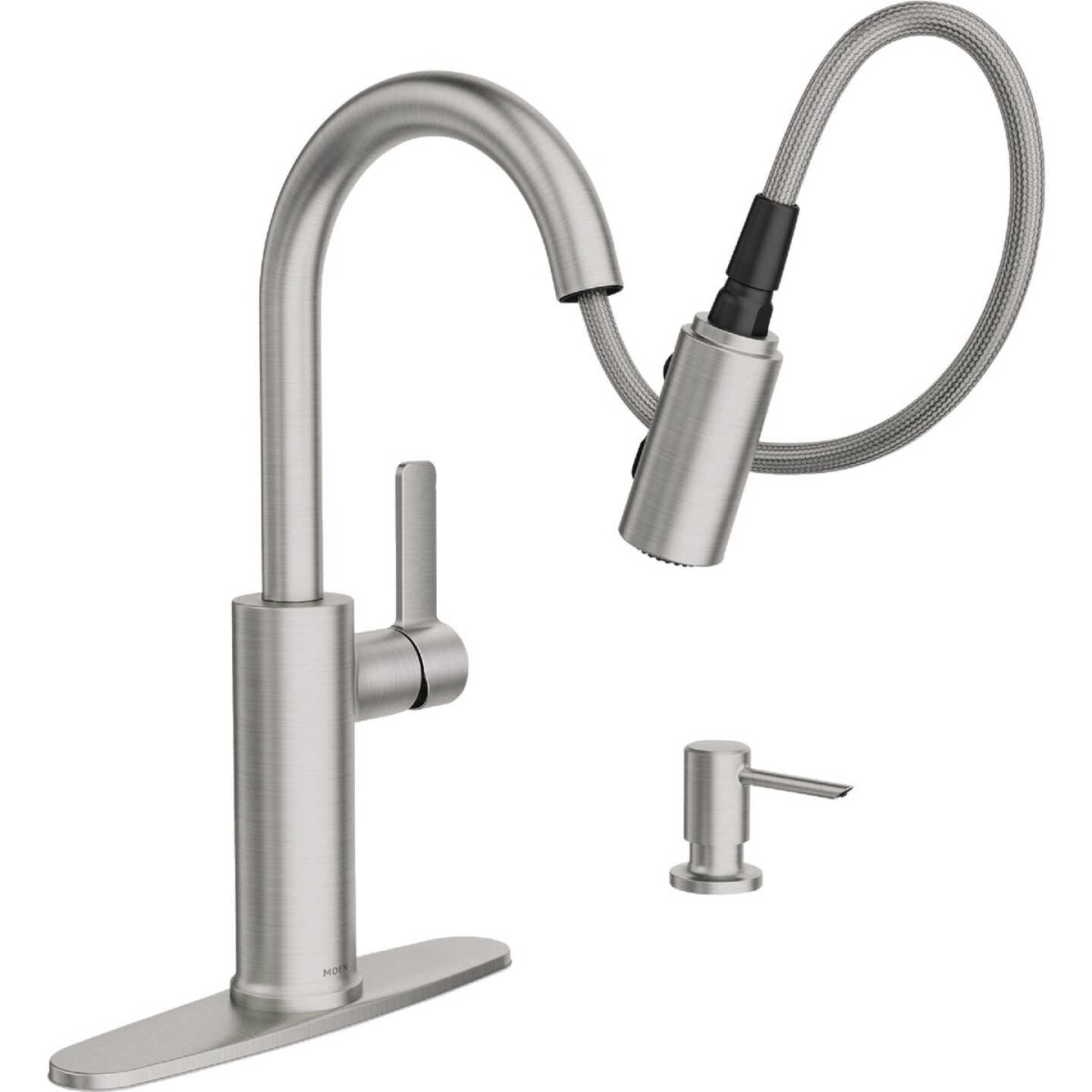 Moen Durani Pulldown Spot Resist Stainless Kitchen Faucet Image 2
