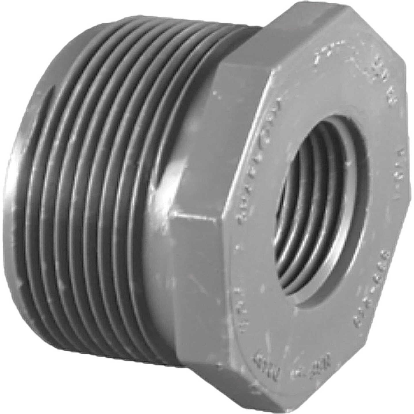 Charlotte Pipe 1-1/4 In. MPT x 3/4 In. FPT Schedule 80 Reducing PVC Bushing Image 1