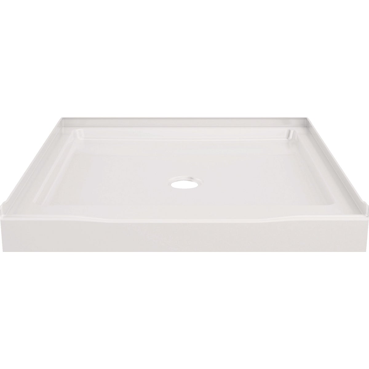 Delta Classic 500 36 In. x 36 In. Center Drain Shower Pan, White