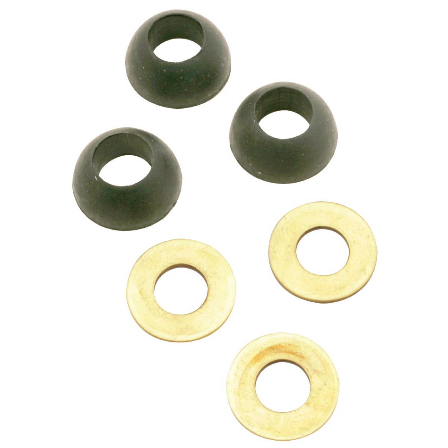 Do it Best 3/8 In. Black Cone Faucet Washer (6 Ct.) Image 1