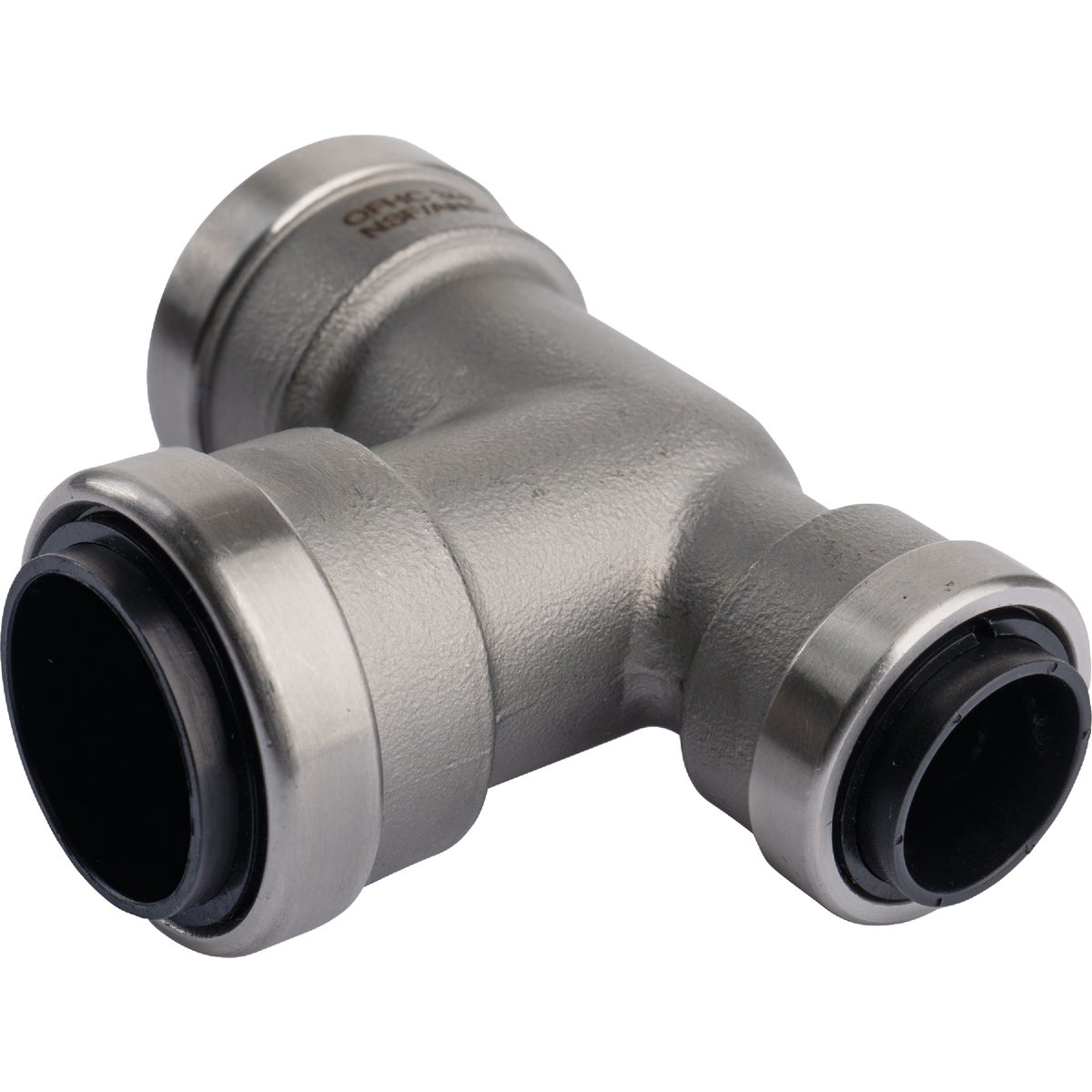 QuickFitting 3/4 In. x 1/2 In. x 3/4 In. Push-to-Connect Stainless Steel Reducing Tee Image 4