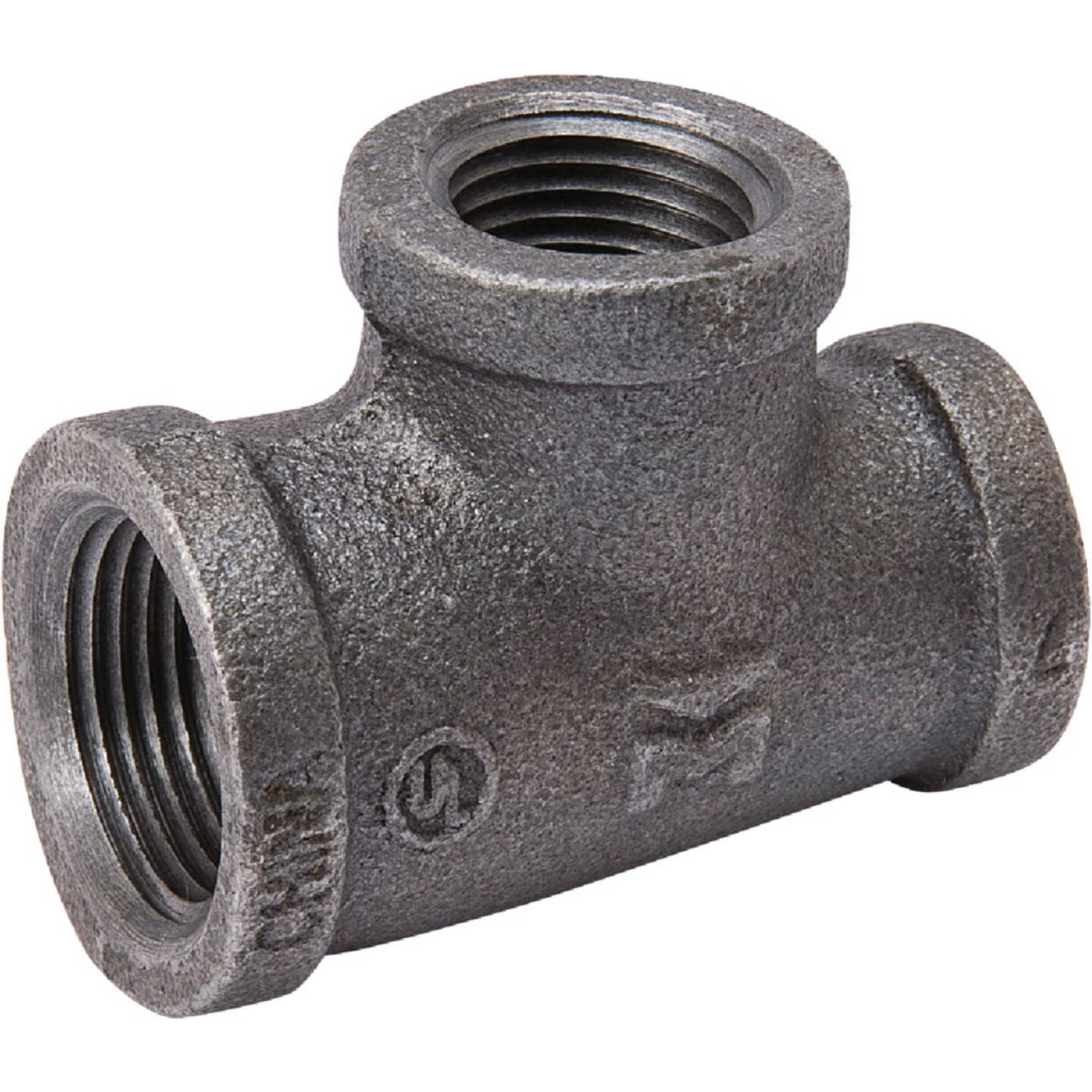 Southland 3/4 In. x 1/2 In. x 1/2 In. Reducing Malleable Black Iron Tee Image 1