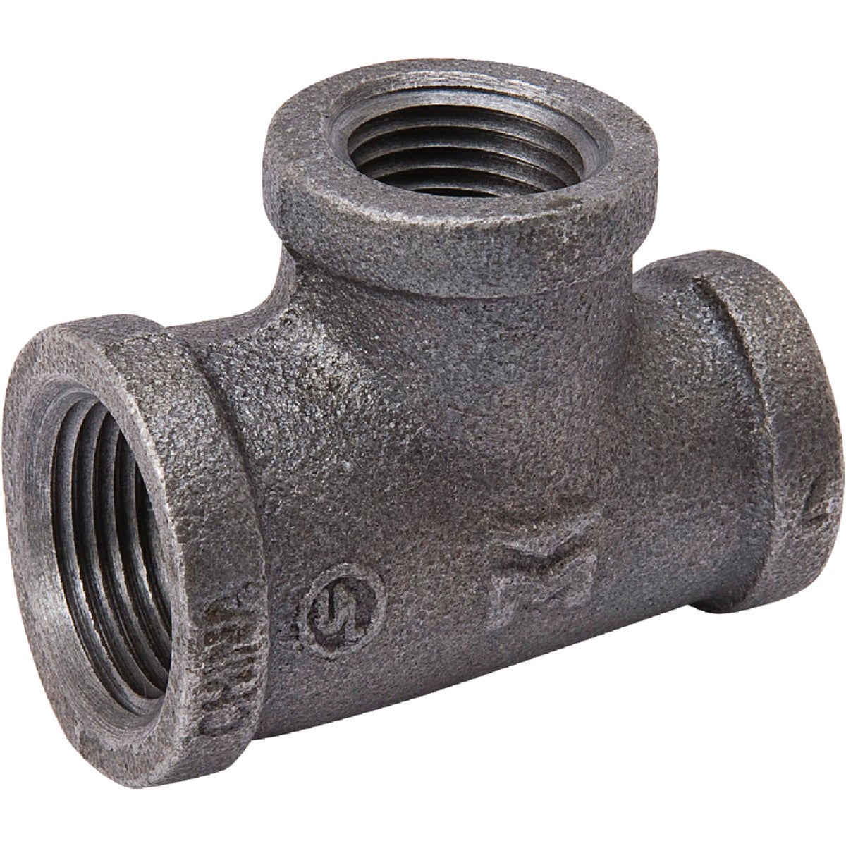 Southland 3/4 In. x 3/4 In. x 1/2 In. Reducing Malleable Black Iron Tee Image 1