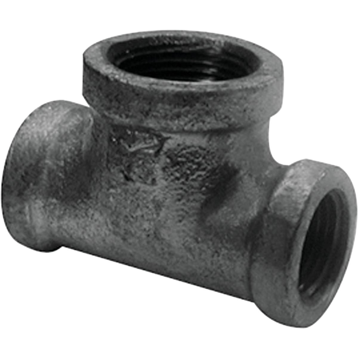 Southland 1 In. x 1 In. x 3/4 In. Reducing Malleable Black Iron Tee Image 1