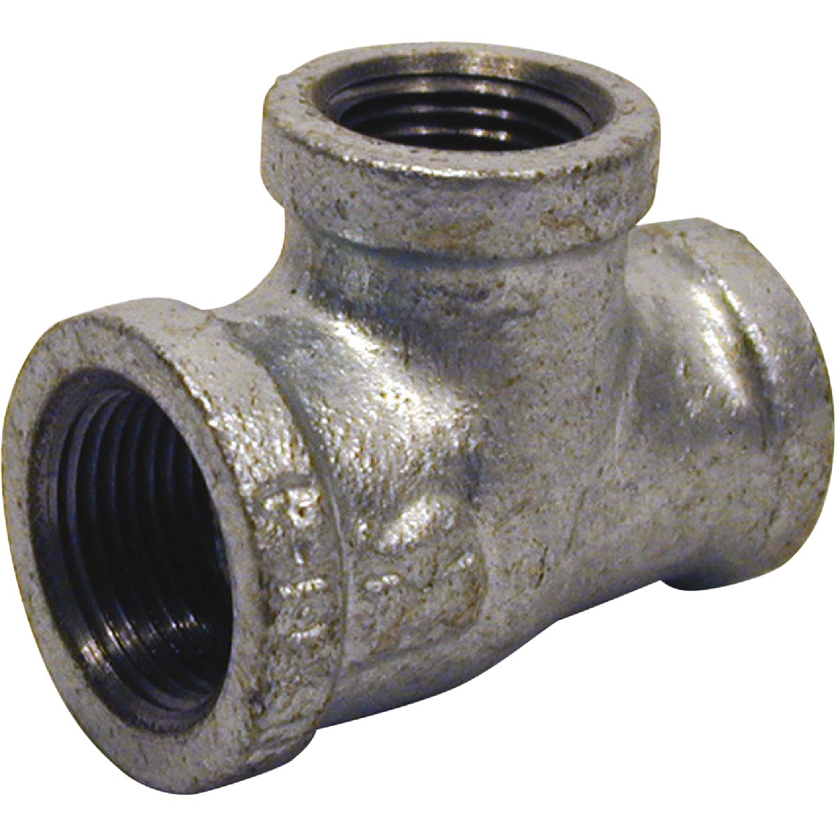 Southland 1-1/2 In. x 1-1/2 In. x 1-1/4 In. Malleable Iron Reducing Galvanized Tee