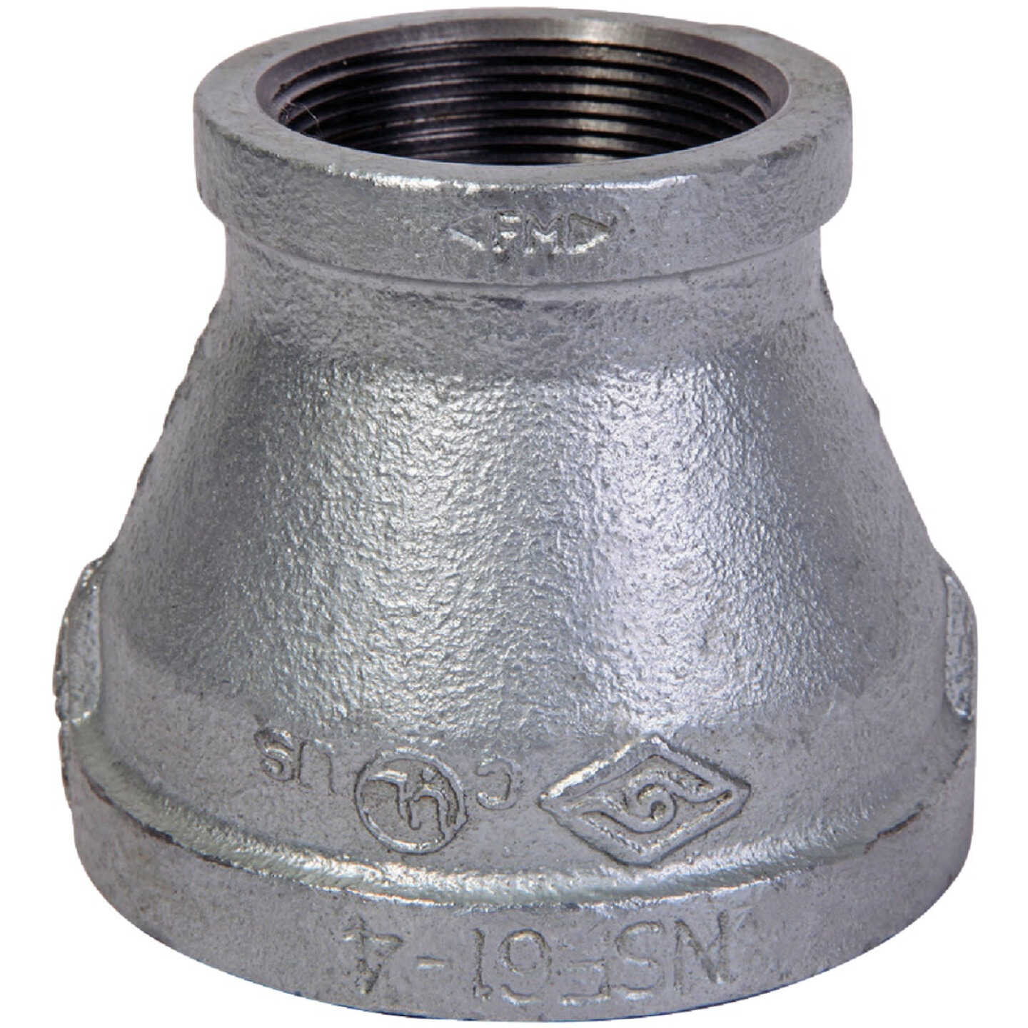 Southland 1-1/2 In. x 3/4 In. FPT Reducing Galvanized Coupling Image 1