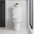 American Standard Cadet 10 In. Rough-In White Chair Height Round Bowl 1.28 GPF Toilet Image 4