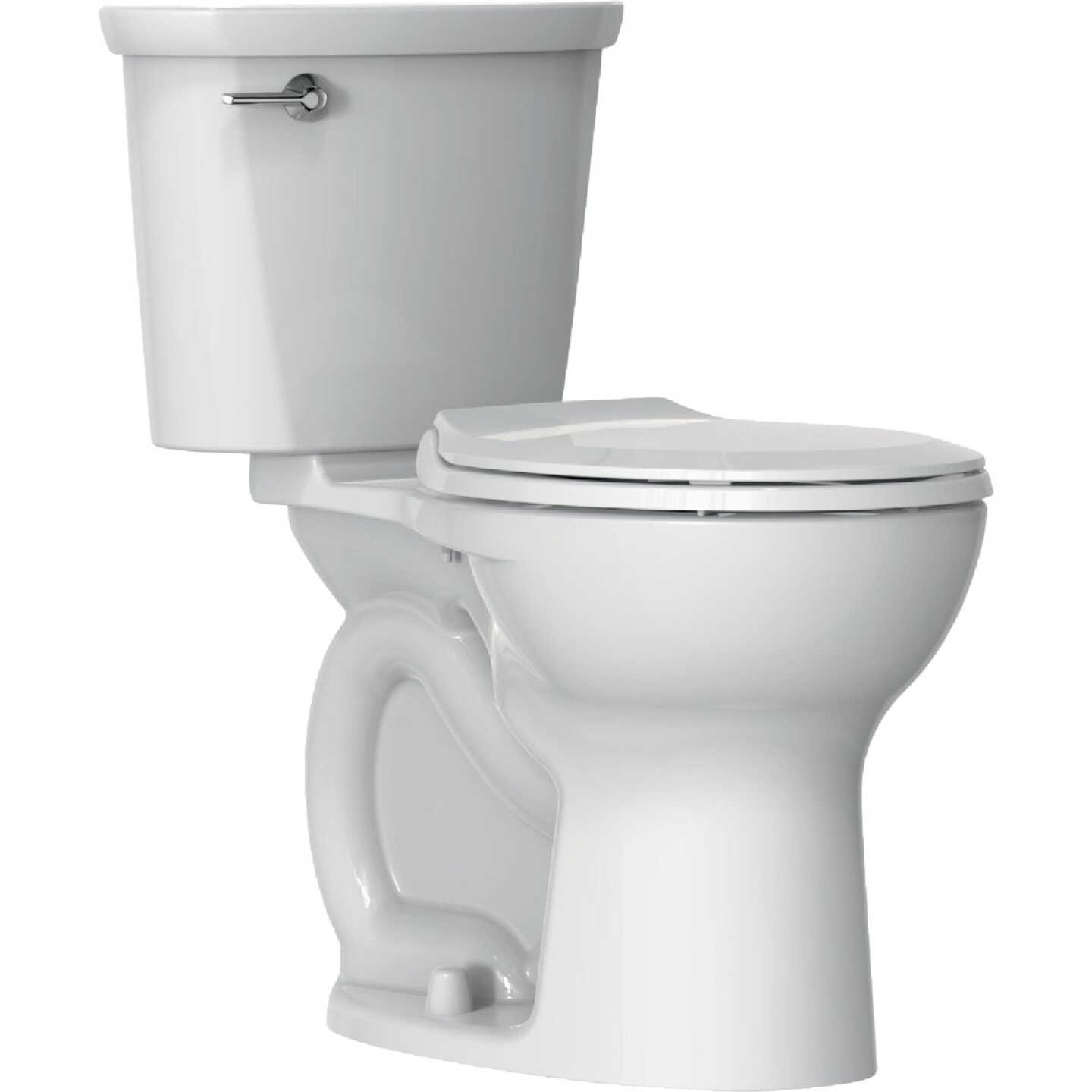 American Standard Cadet 10 In. Rough-In White Chair Height Round Bowl 1.28 GPF Toilet Image 1