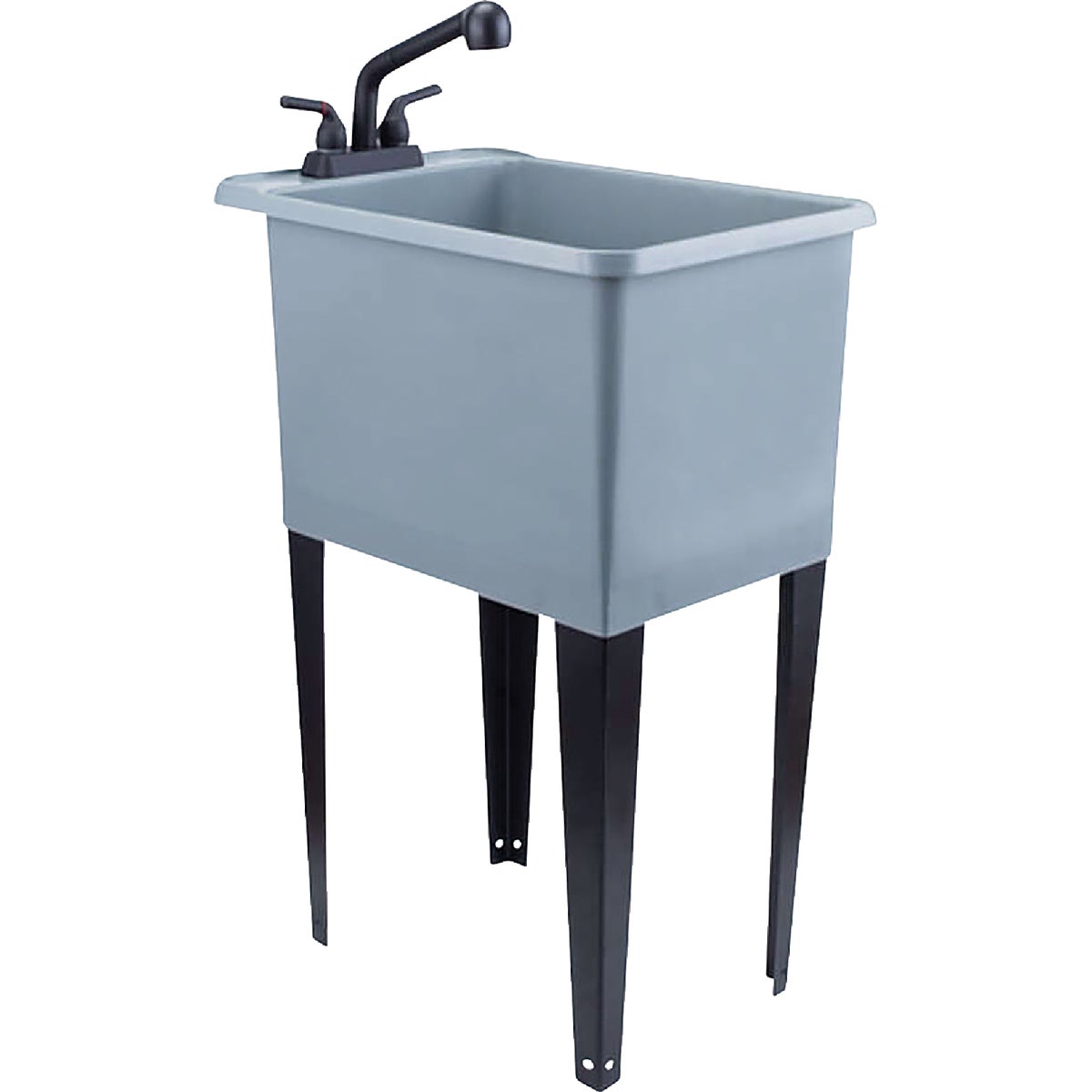 Tehila 16 Gal. Space-Saving Grey Utility Sink