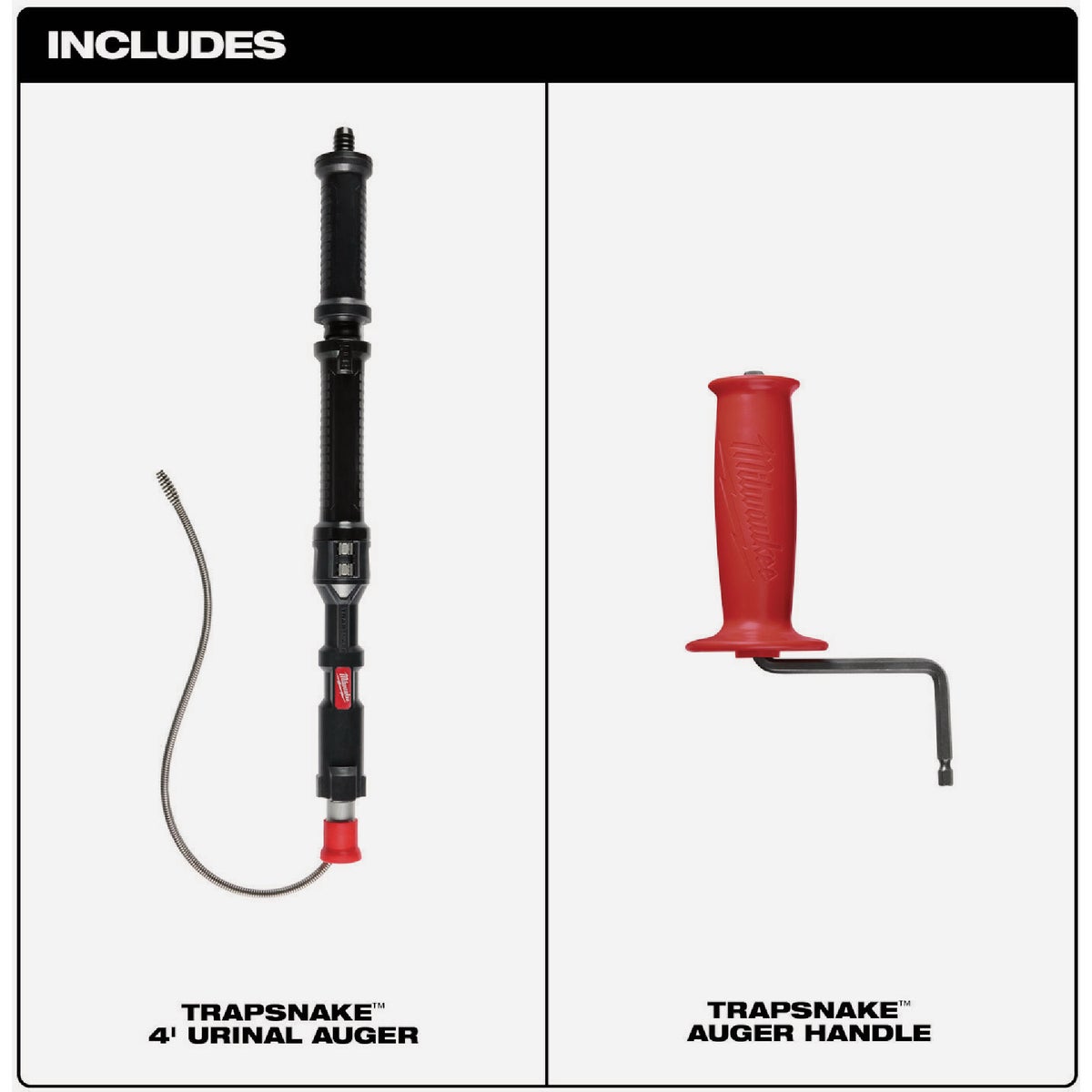 Milwaukee TRAPSNAKE 4 Ft. Urinal Auger Image 2