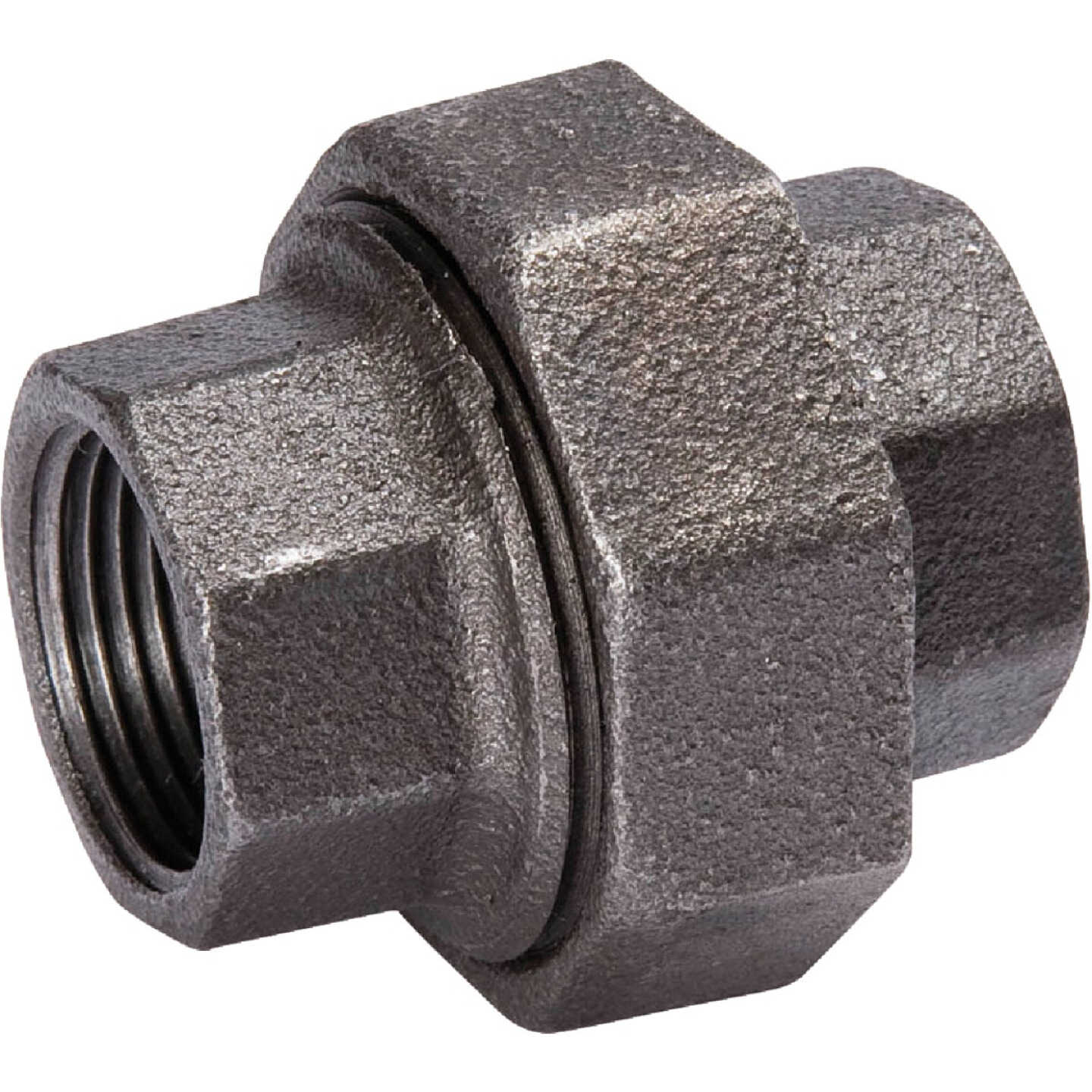 Southland 1-1/2 In. Ground Joint Malleable Black Iron Union Image 1
