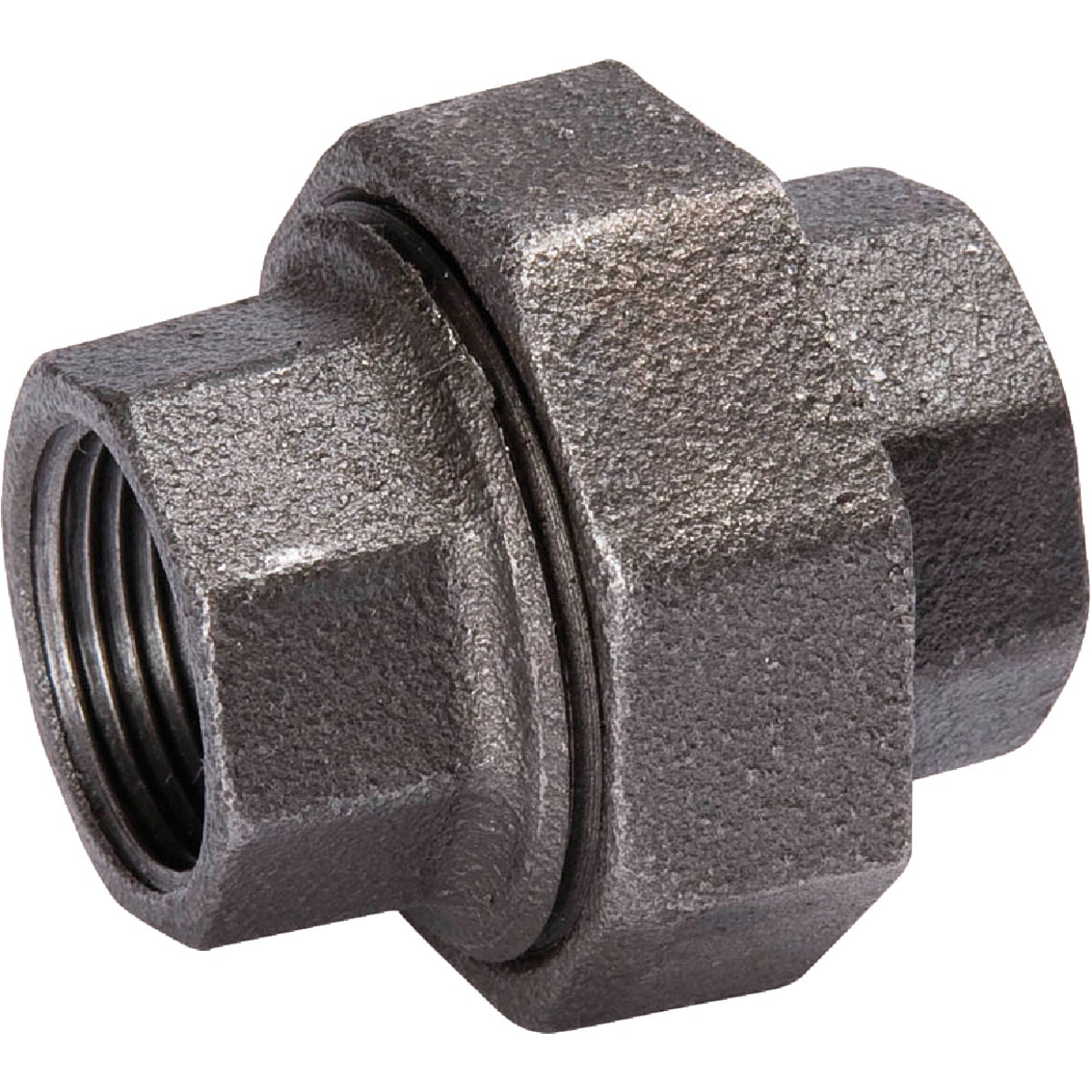 Southland 2 In. Ground Joint Malleable Black Iron Union Image 1