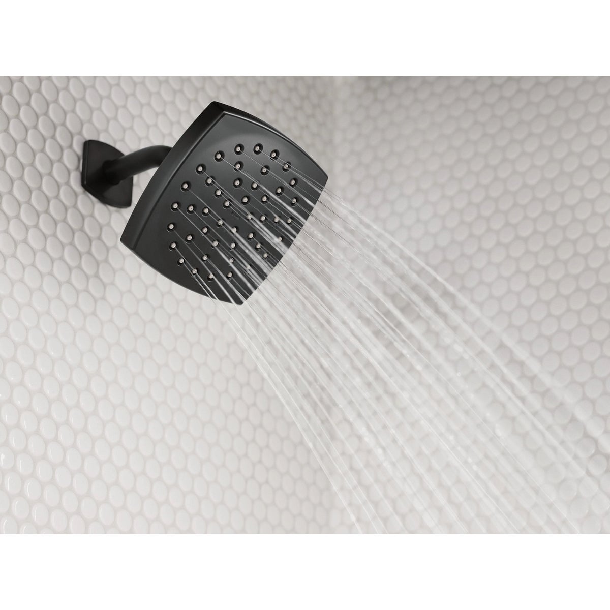 Moen Lindor Posi-Temp 1-Handle Lever Tub & Shower Faucet, Matte Black Image 3