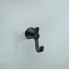 Moen Mikah Matte Black Single Robe Hook Image 2
