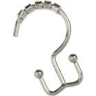 Zenith Zenna Home Chrome Double Roller Shower Curtain Hook (12 Count) Image 1