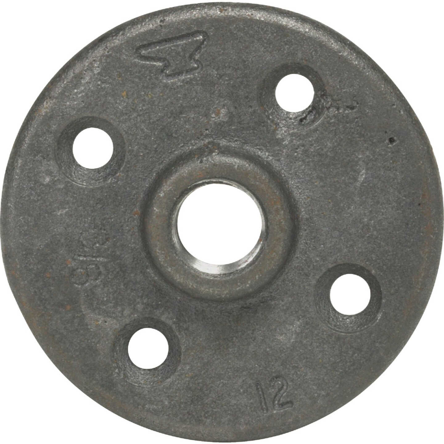 Anvil 3/4 In. x 3-3/8 In. Black Iron Floor Flange Image 1