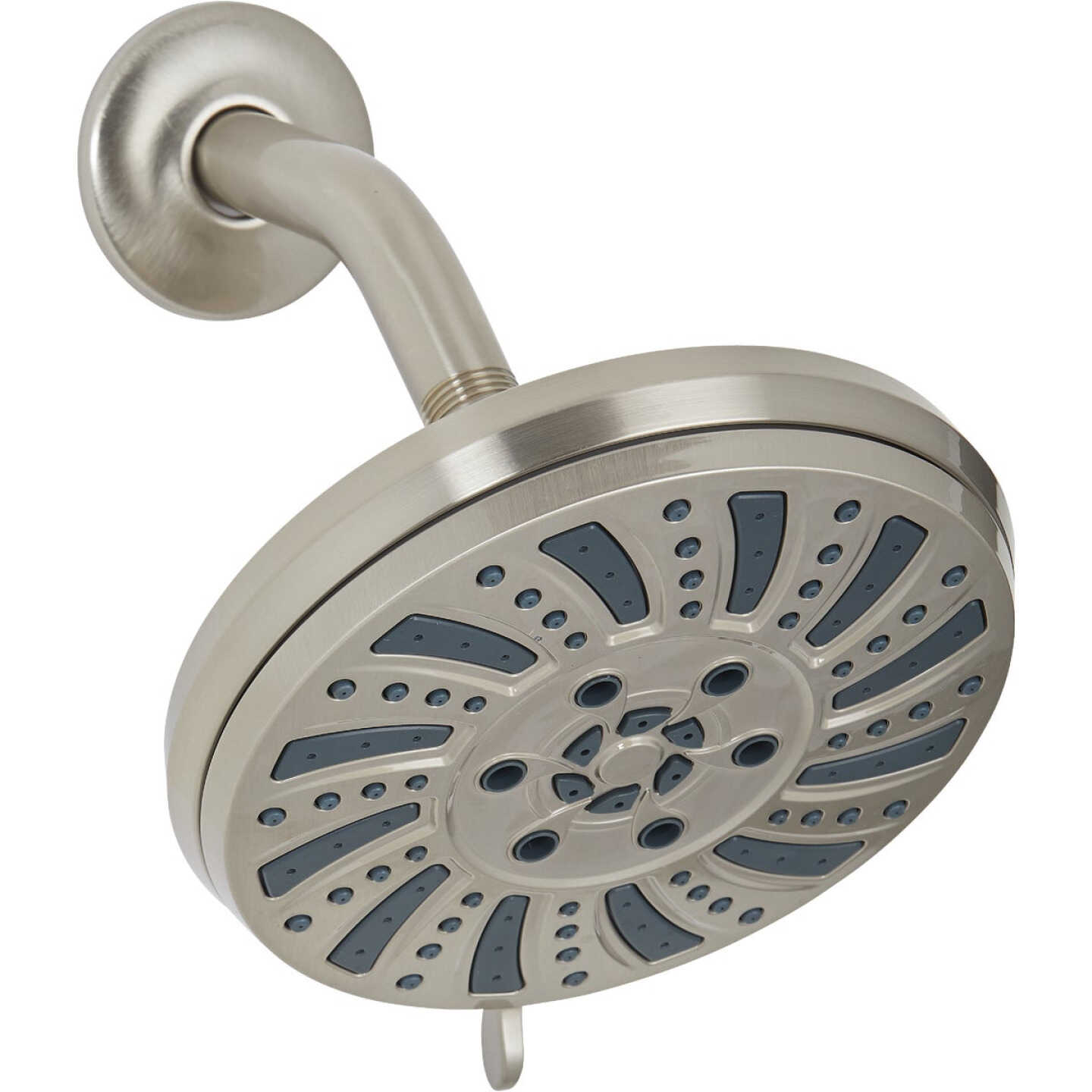 Home Impressions 6-Spray 1.8 GPM Fixed Shower Head, Brushed Nickel Image 1