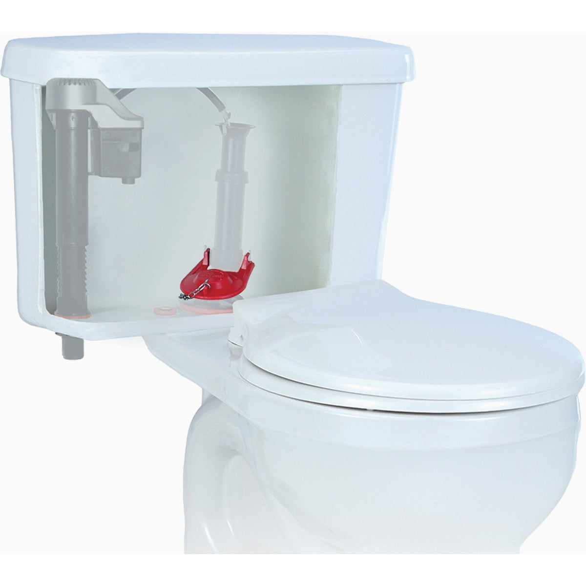 Korky Premium Universal Tank Ball Red Flapper  Image 5