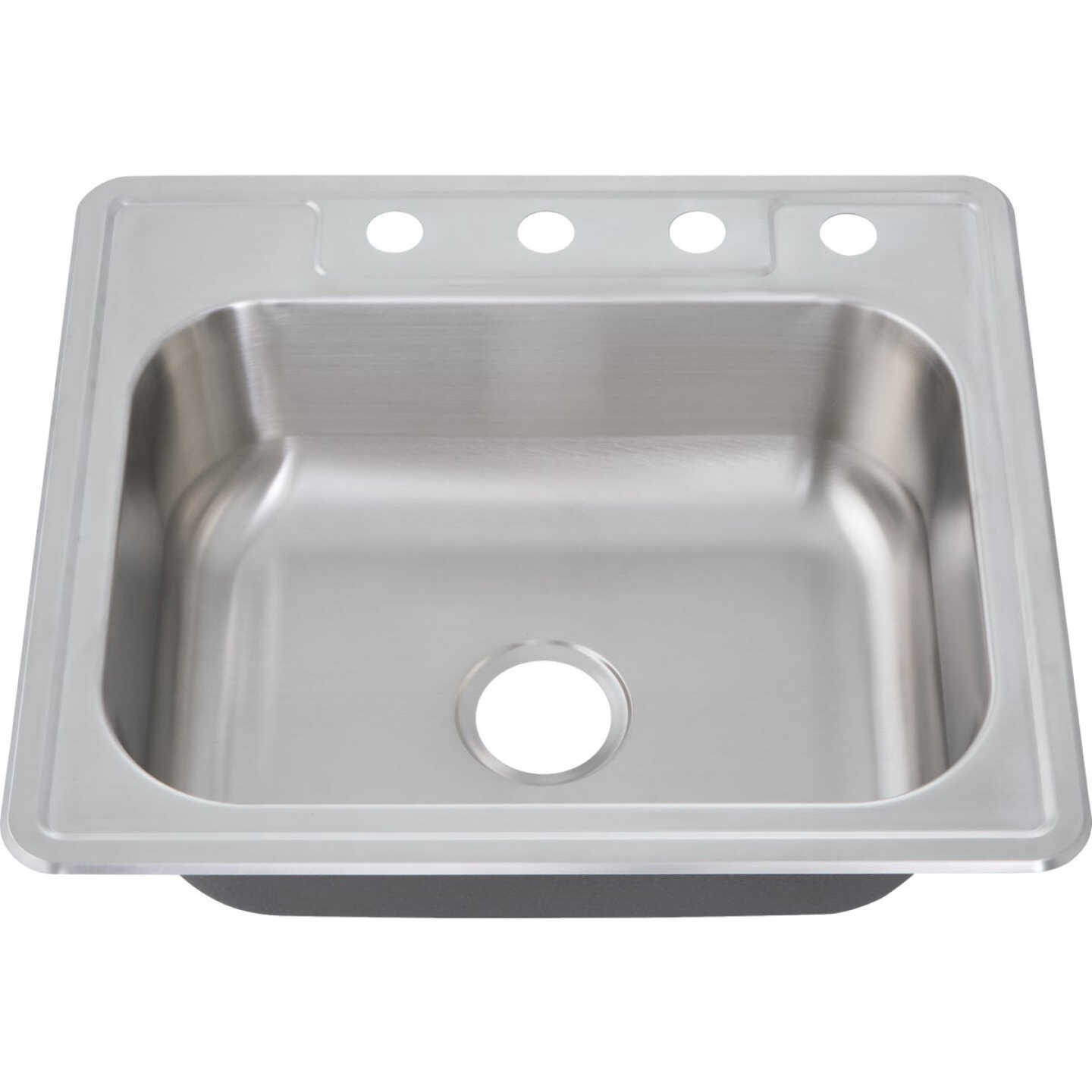 Common Goods 25 In. x 22 In. x 8 In. Single Bowl Top Mount Kitchen Sink Image 2