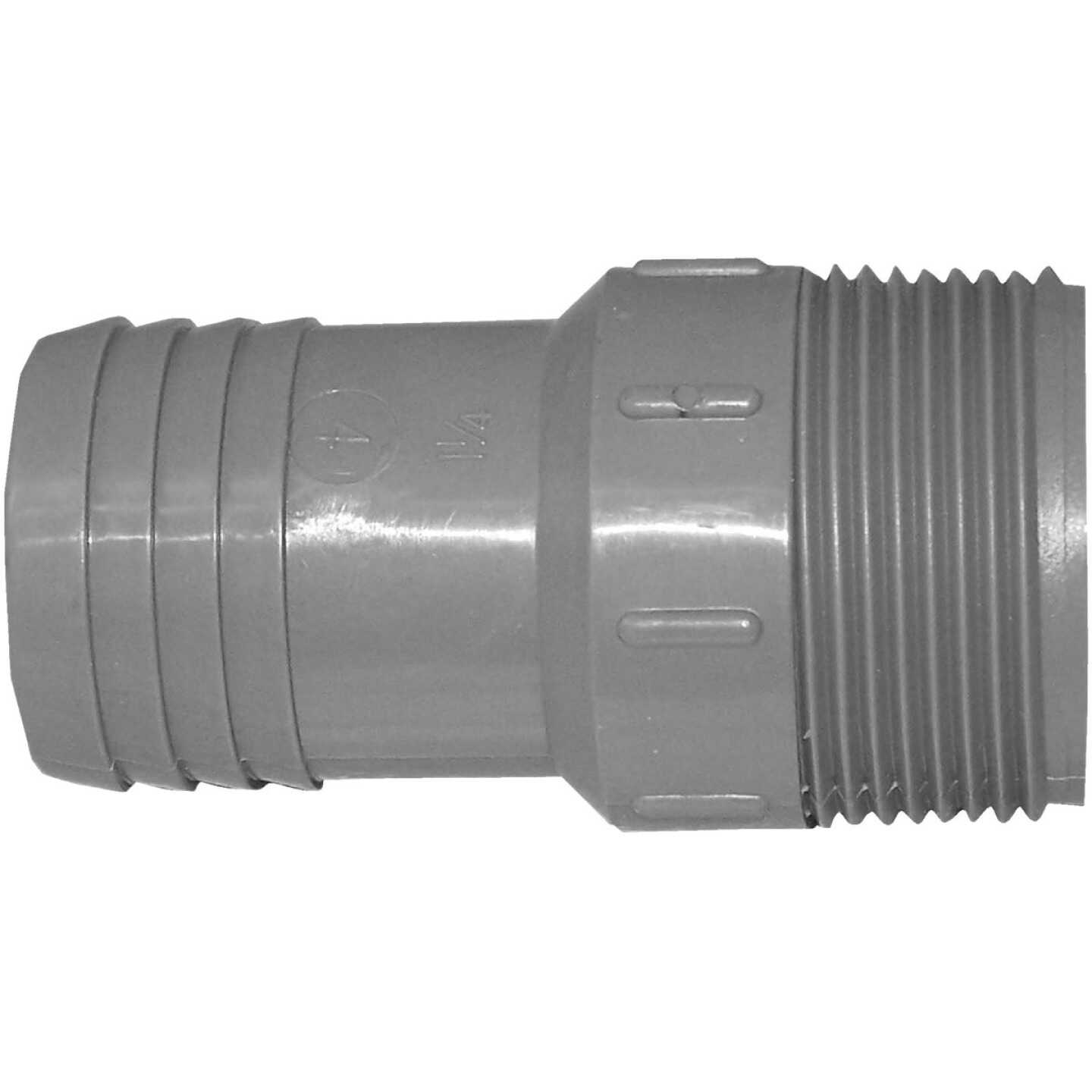 Boshart 1-1/4 In. MPT x 1-1/4 In. Insert Polypropylene Hose Adapter Image 1