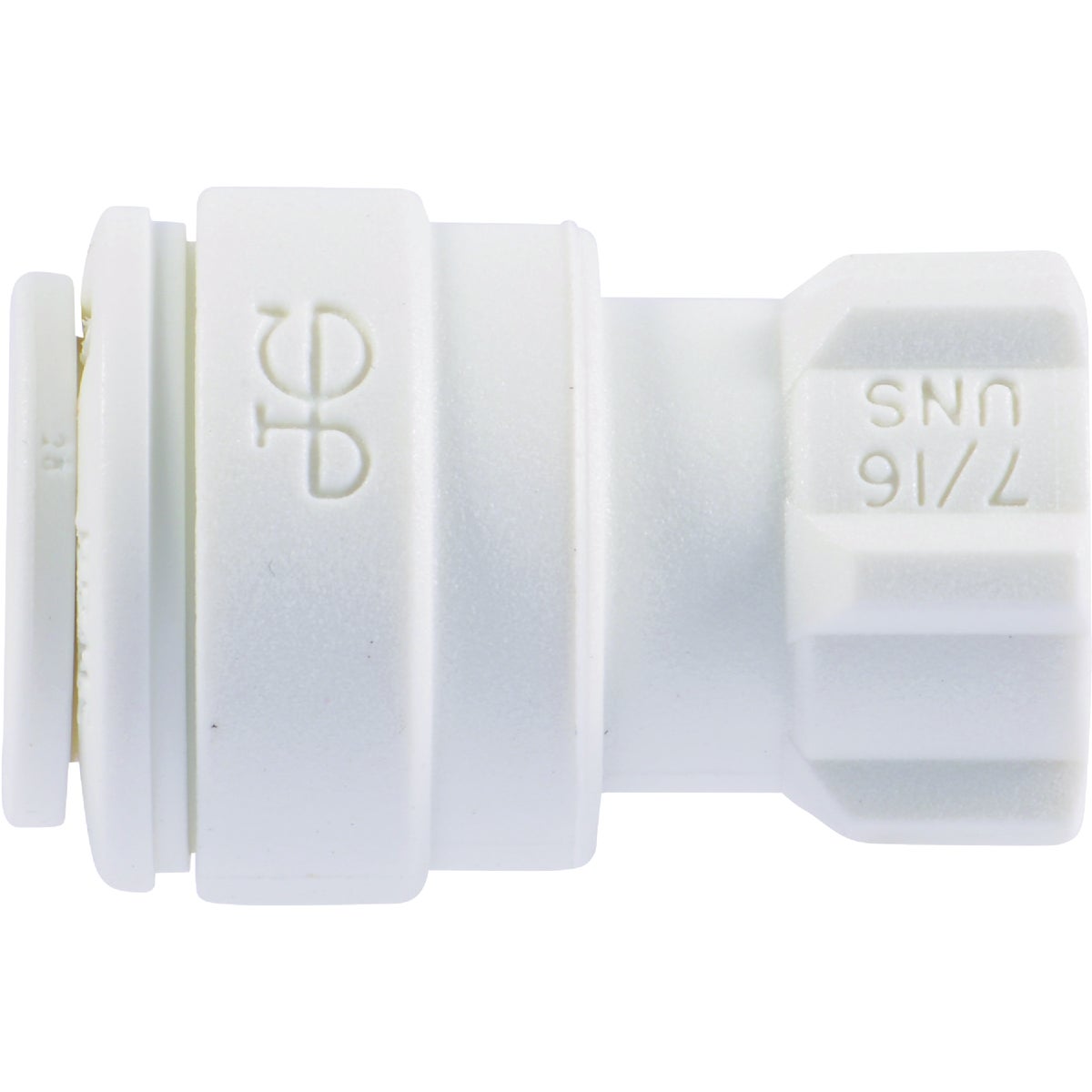 SharkBite John Guest 3/8 In. x 7/16 UNS Polypropylene Faucet Connector Image 4
