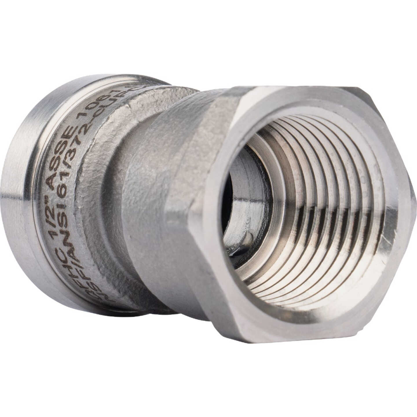 QuickFitting 1/2 In. Push-to-Connect x 1/2 In. FNPT Stainless Steel Straight Female Adapter Image 4