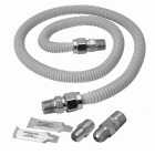 Dormont 5/8 In. OD x 48 In. Coated Stainless Steel Gas Connector Range Kit, 1/2 In. MIP (Tapped 3/8 In. FIP) x 1/2 In. MIP SmartSense Image 1