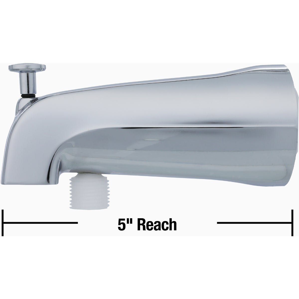 Danco 5 In. Chrome Bathtub Spout with Diverter Image 3