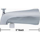 Danco 5 In. Chrome Bathtub Spout with Diverter Image 3