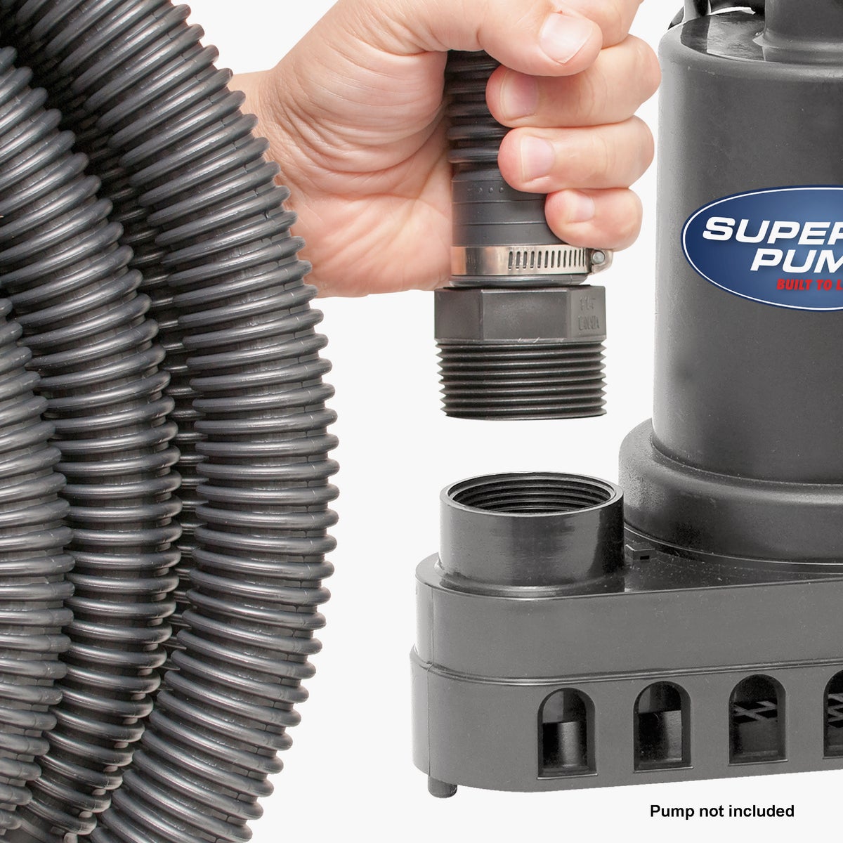Superior Pump 1-1/4 In. Dia. x 24 Ft. L Universal Sump Pump Hose Kit Image 2