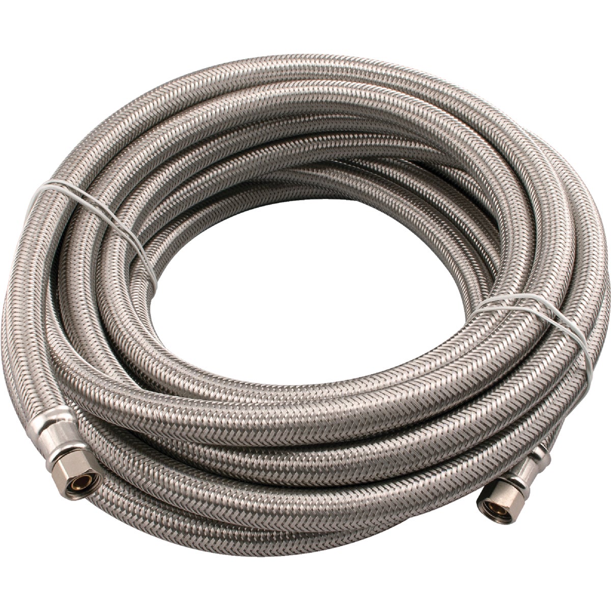 1/4-in COMP x 1/4-in COMP x 240-in Braided Stainless Steel Ice Maker Connector