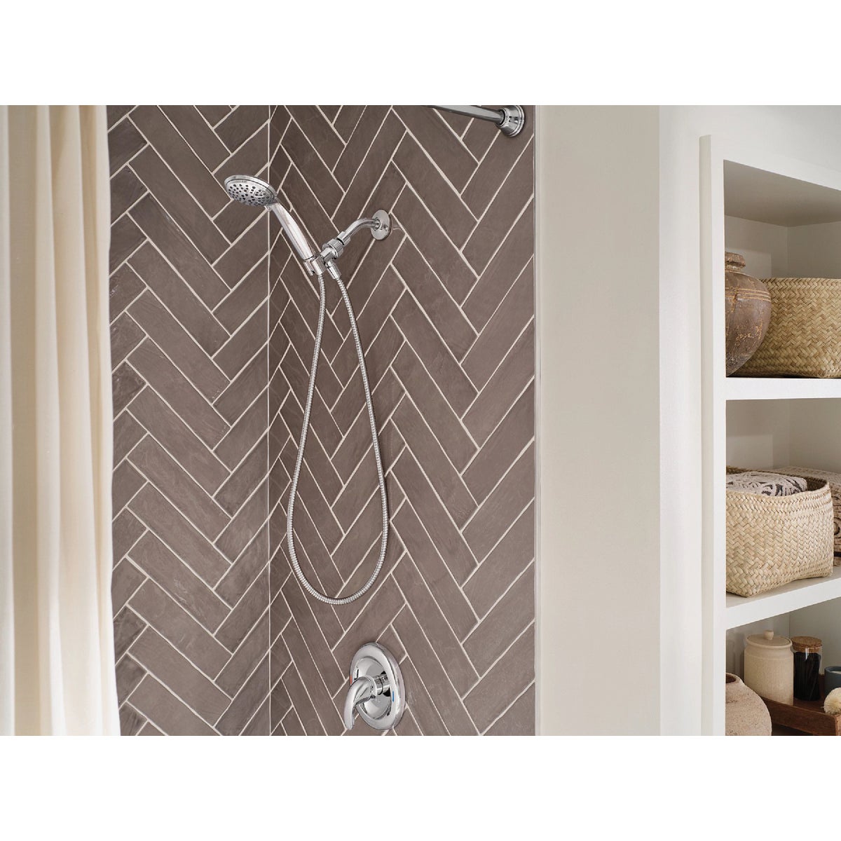 Moen Chrome 6-Function 4 In. Dia. Spray Head Handheld Shower Image 3