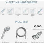 Moen Chrome 6-Function 4 In. Dia. Spray Head Handheld Shower Image 4