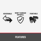 Oatey 14 In. x 14 In. White Plastic Wall Access Panel Image 2