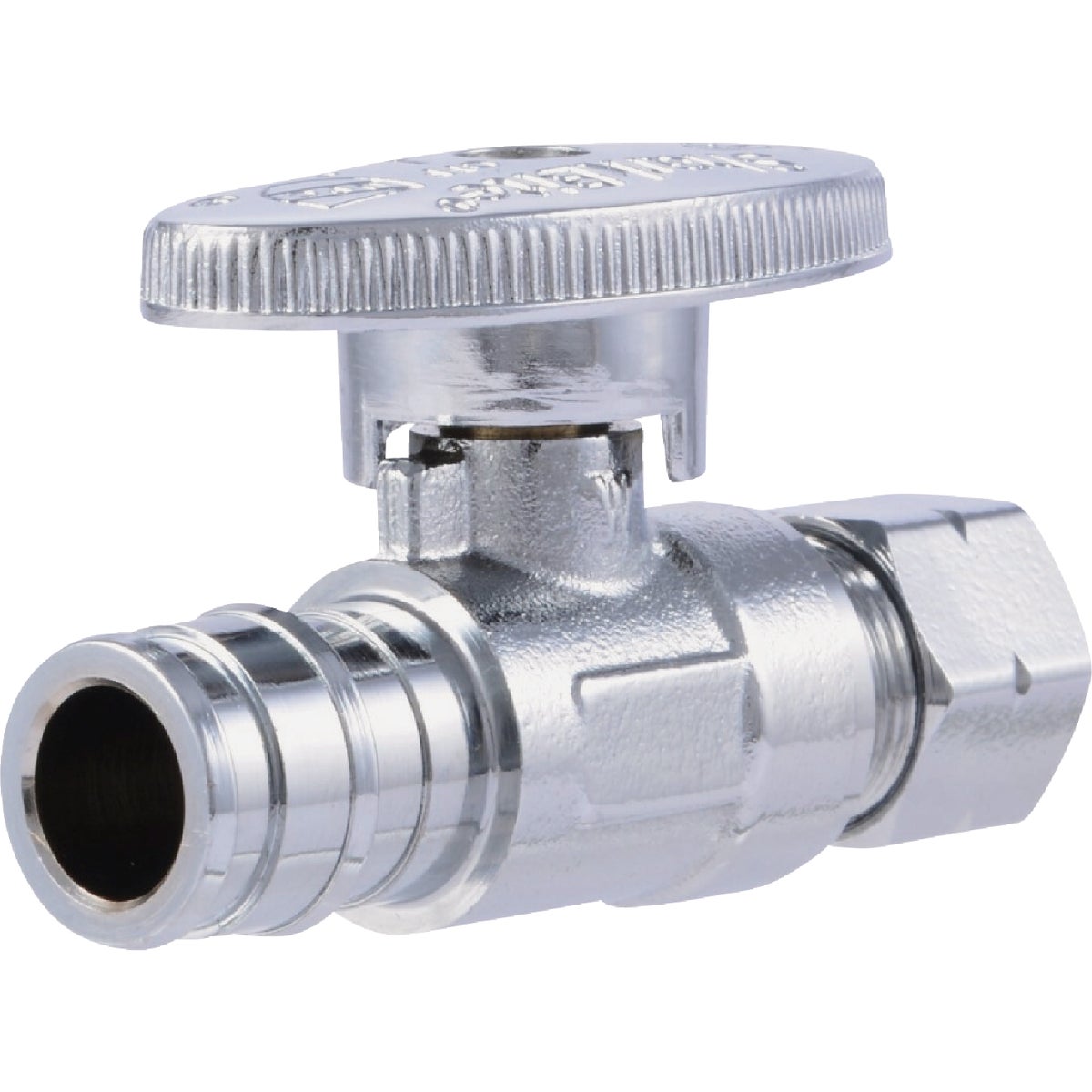 SharkBite 1/2 In. PEX-A x 3/8 In. Compression Straight Stop Valve Image 1