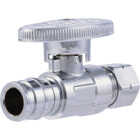 SharkBite 1/2 In. PEX-A x 3/8 In. Compression Straight Stop Valve Image 1