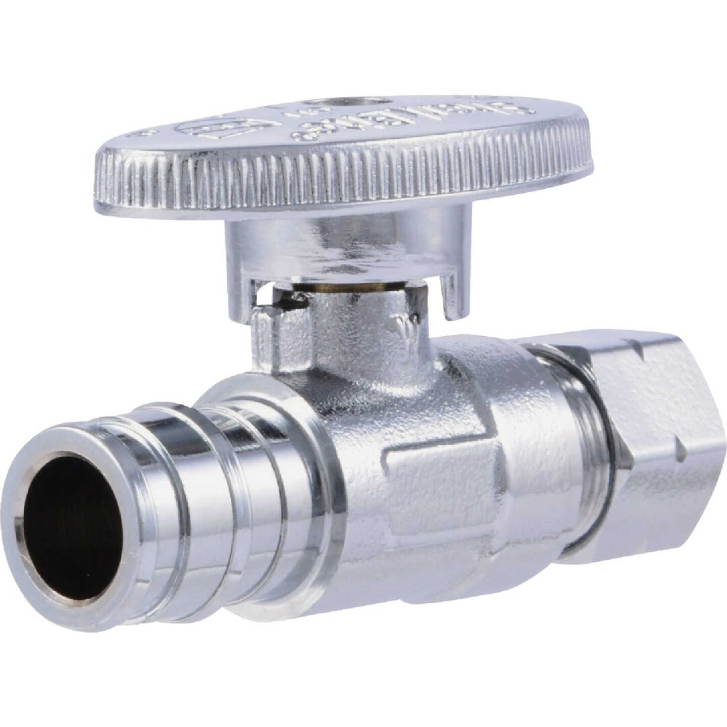 SharkBite 1/2 In. PEX-A x 3/8 In. Compression Straight Stop Valve Image 1