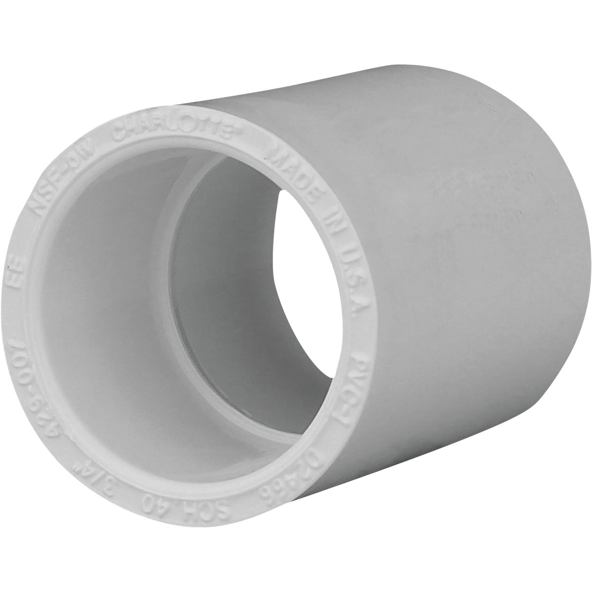 Charlotte Pipe 3/4 In. Sch. 40 PVC Coupling  Image 1