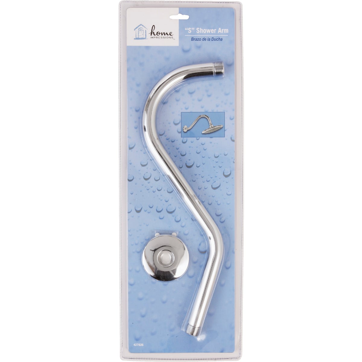 Home Impressions 15 In. Chrome Shower Arm Image 2