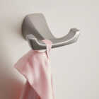 Moen Lindor Double Robe Hook, Spot Resist Brushed Nickel Image 2