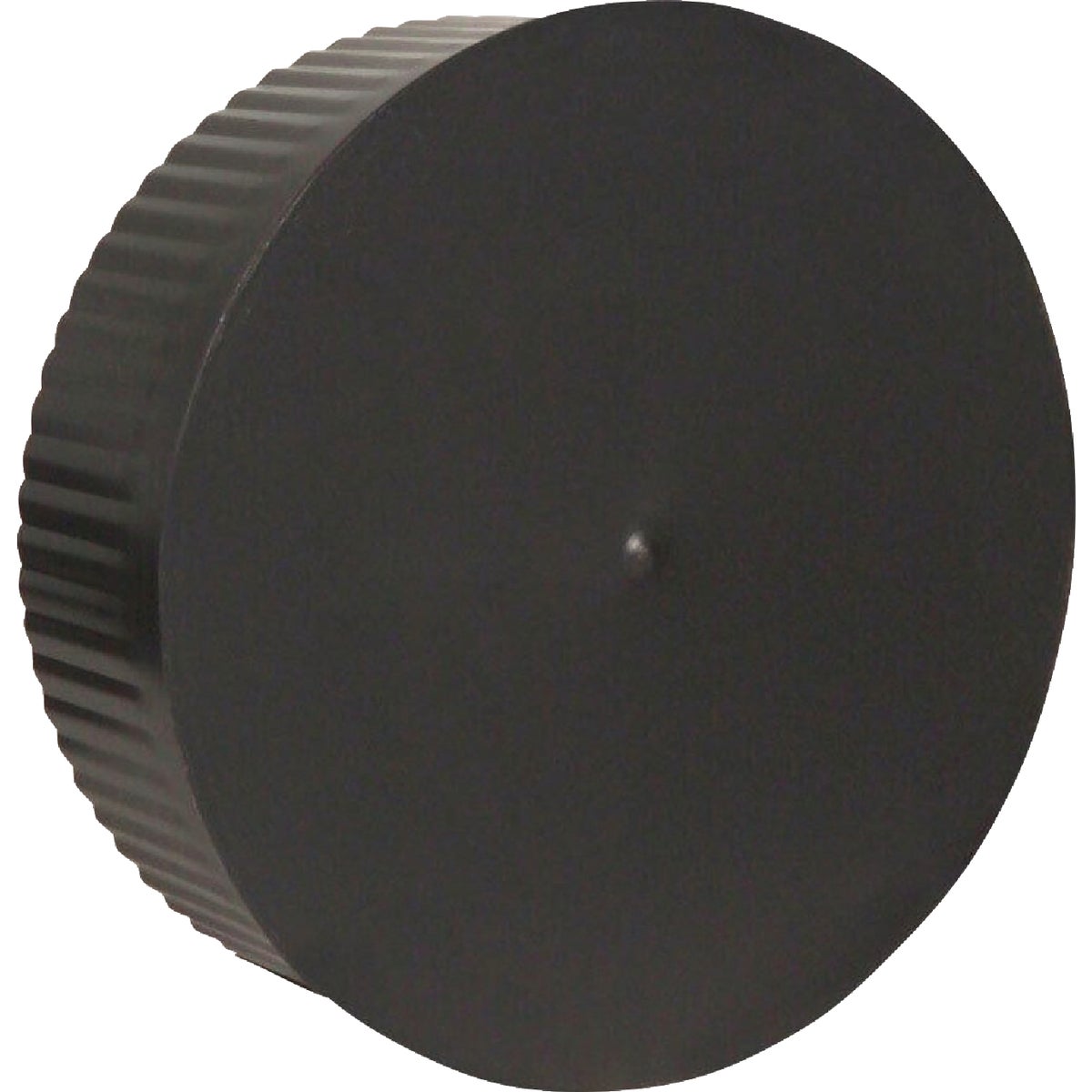 Imperial 6 In. Dia. 24 Ga. BE Crimp End Cap, Black