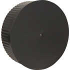 Imperial 6 In. Dia. 24 Ga. BE Crimp End Cap, Black Image 1