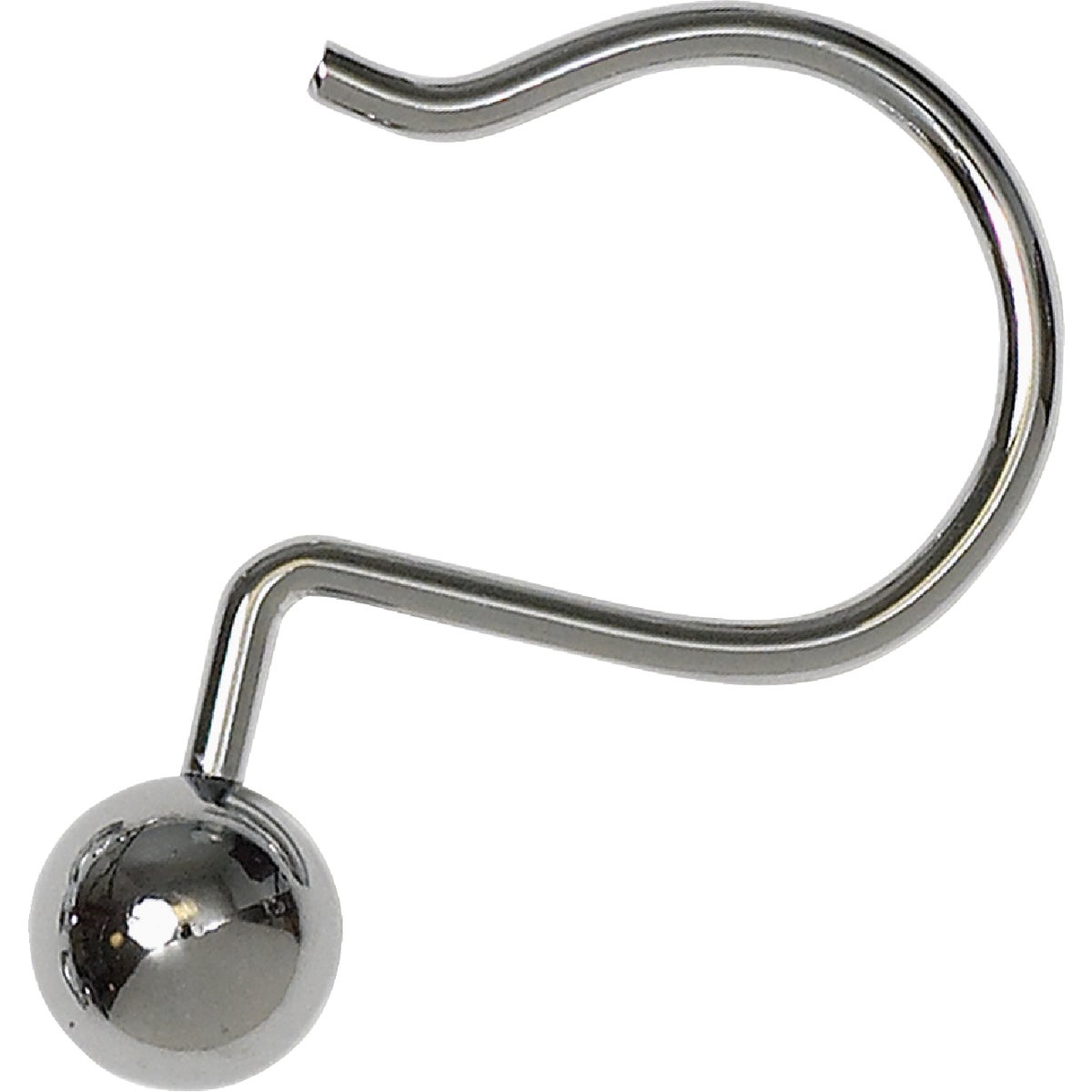 Zenna Home Chrome Ball End Shower Curtain Hook (12-Count)