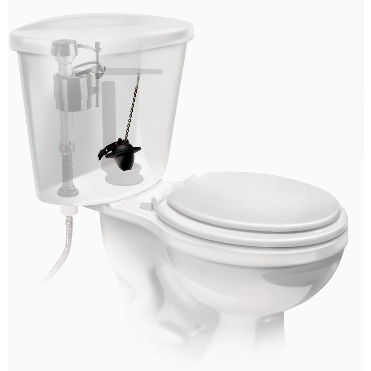 Fluidmaster 2 In. Vinyl Universal Solid Frame Flapper Image 2